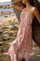 The Beach Dress-Peach Petal