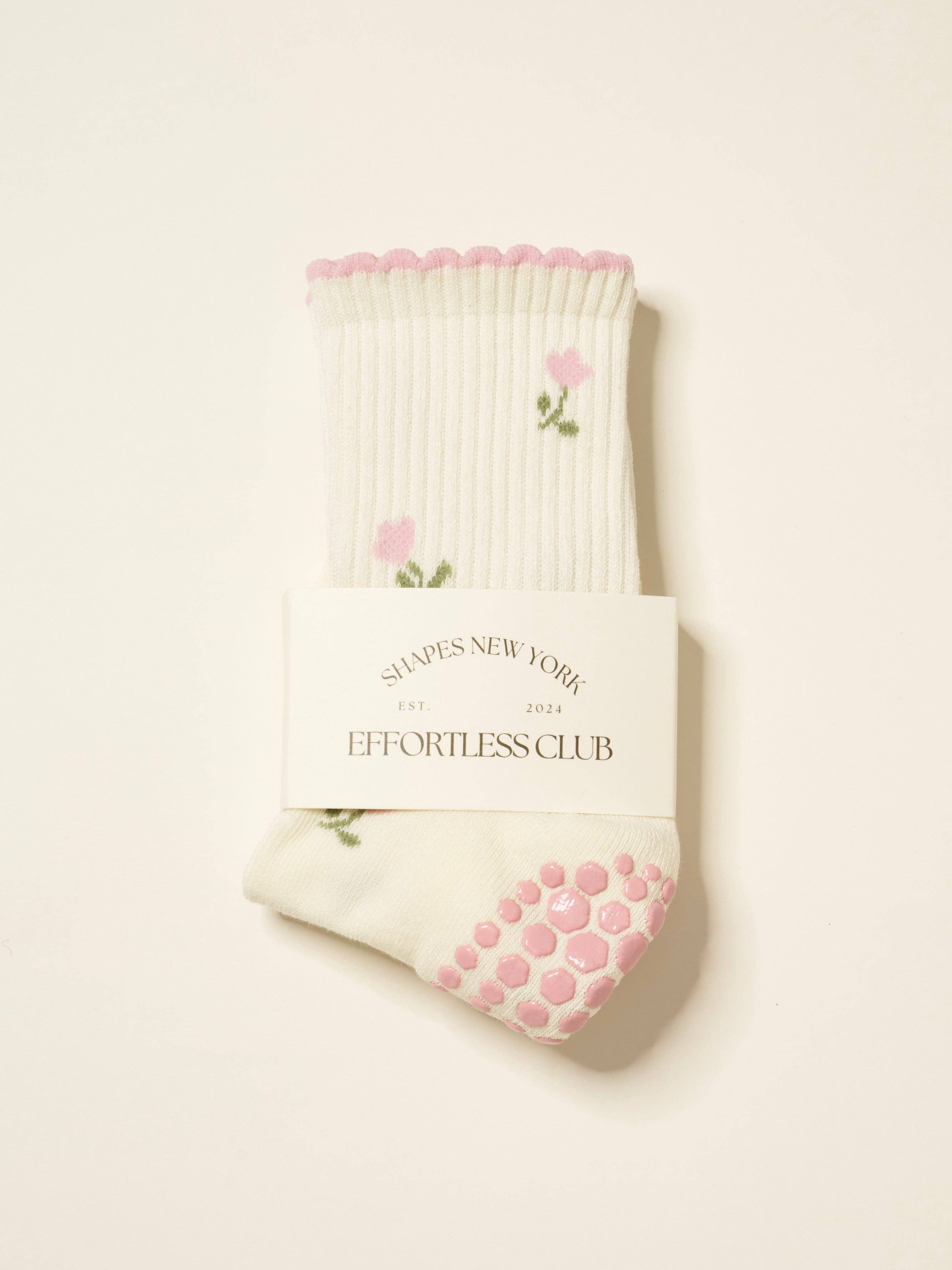 Little Tulip Petal Pilates Socks