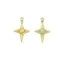 North Star Opal Center Charm Pendant- White