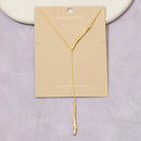 Gold Dipped Double Irregular Bar Y Chain Necklace (In stock week of March 16th)