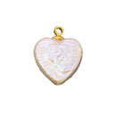 Natural Pearl Heart Charm