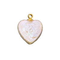 Natural Pearl Heart Charm
