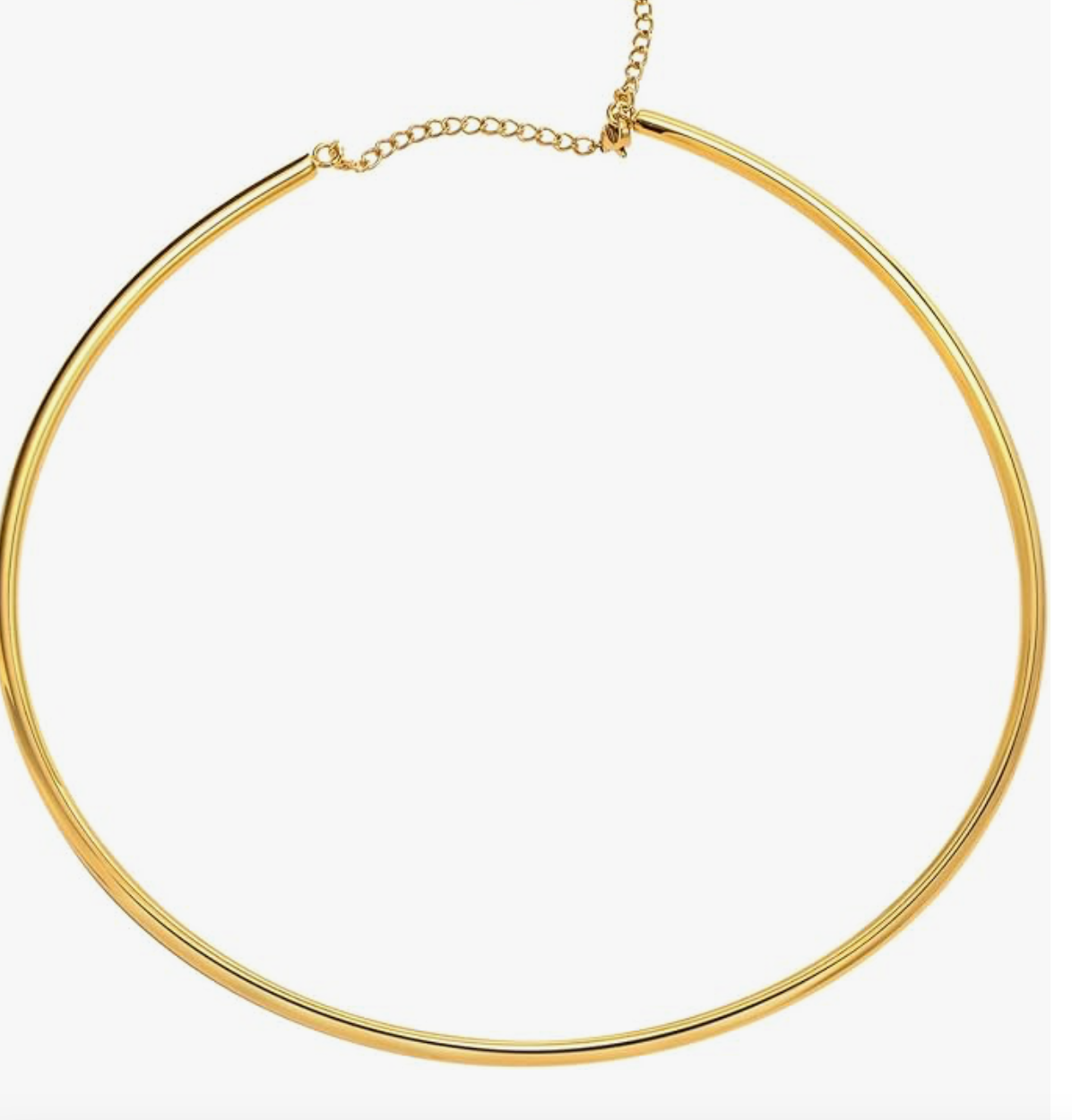 Flexible Choker / Necklace - Stainless Steel14K Gold