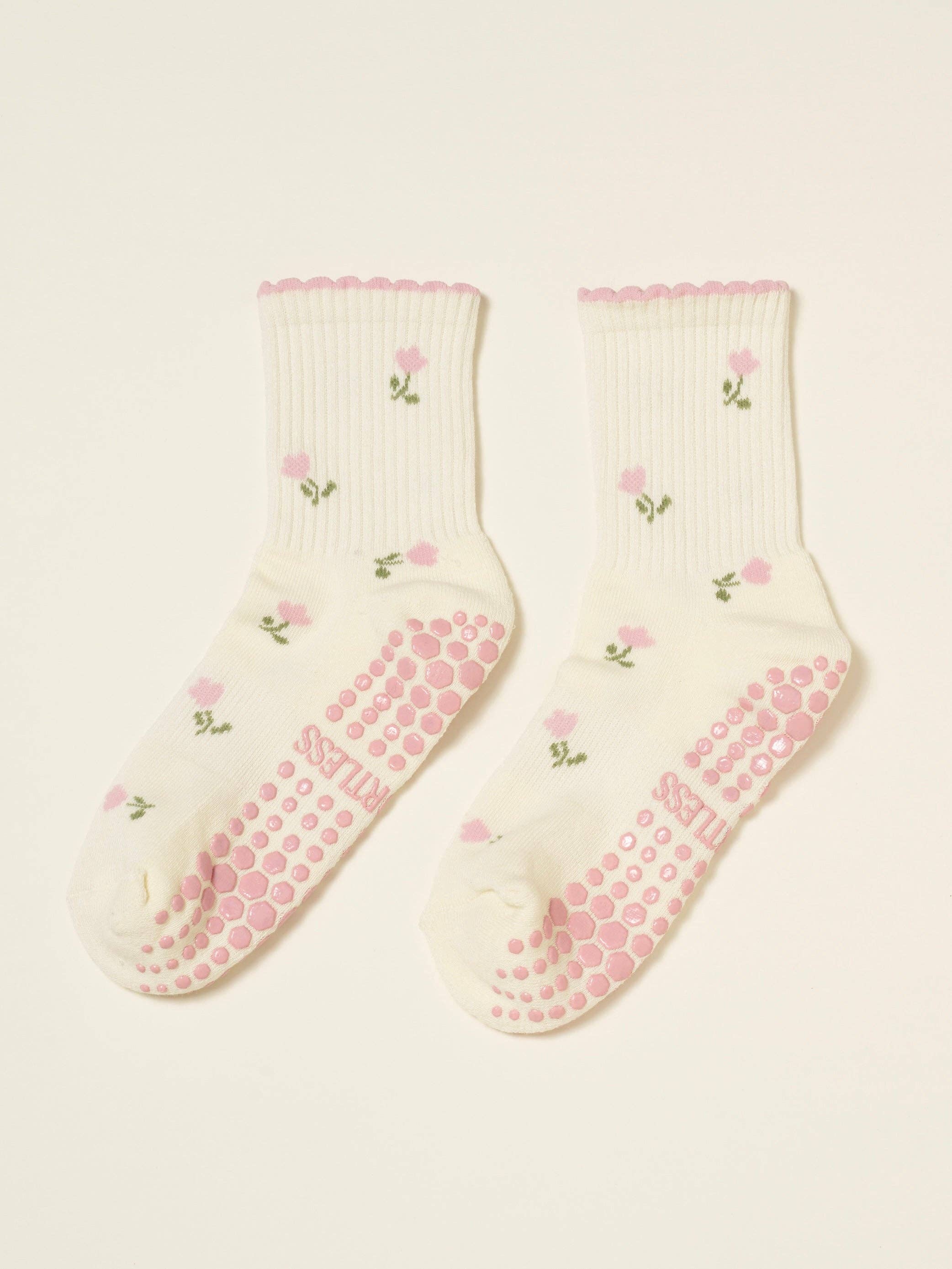 Little Tulip Petal Pilates Socks