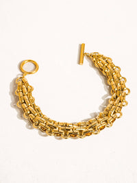 Gold Bold Weave Bracelet
