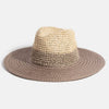 Two Tone Contrast Straw Hat