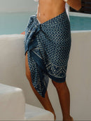 Guava Sarong in Mermaid Scales