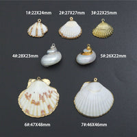 Natural Seashell Pendant Charms