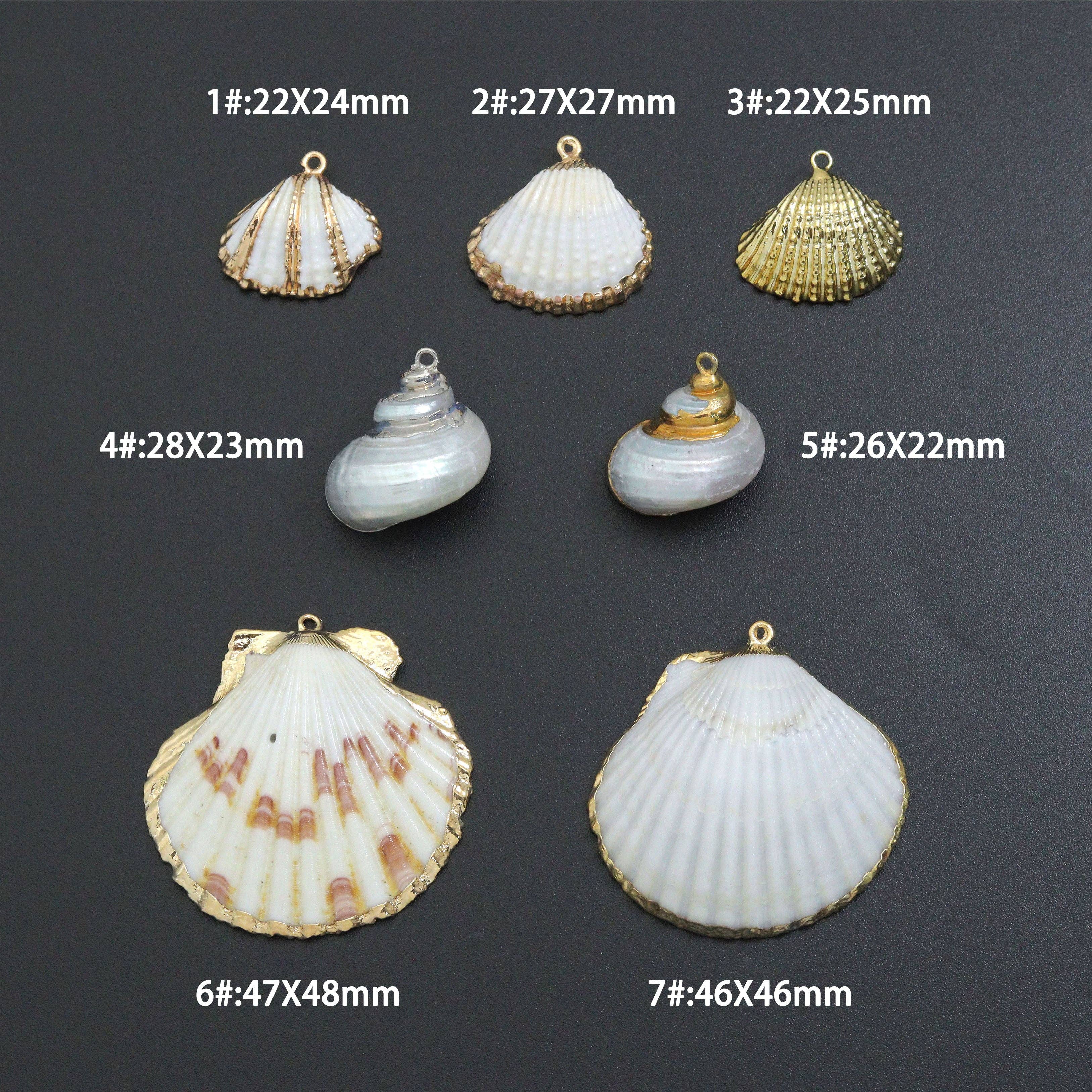 Natural Seashell Pendant Charms