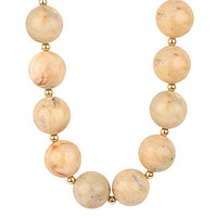 Marble Round Bead Necklace (Multiple Colors Available!)