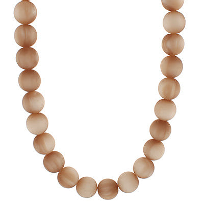 Marble Ball Necklace in Light Brown