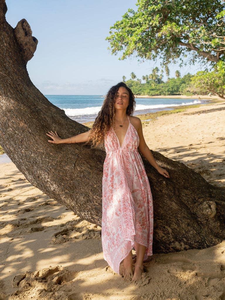 The Beach Dress in Peach Petal