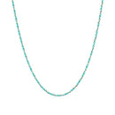Color Coated Chain Necklace in Turquoise/Gold