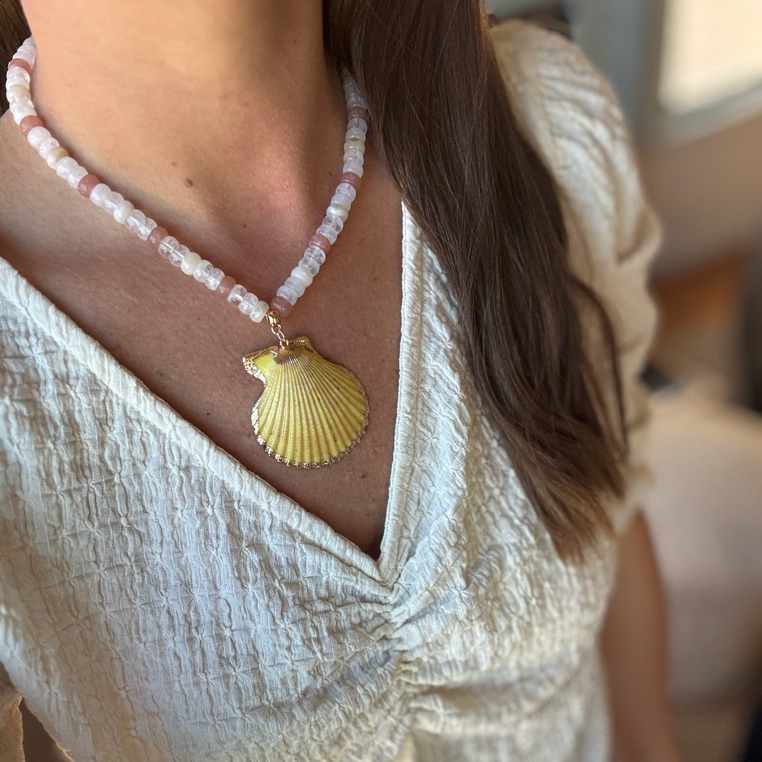 Sea Shell Beaded Necklace