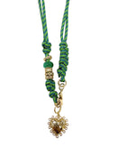 Johnny Green Rope Necklace with Pearl Heart Charm