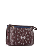 Bandana Print Pouch - Beau Brown