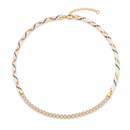 Ivory Paracord & CZ Tennis Necklace