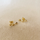 18k Gold Filled Three Stars Ear Climber Earrings