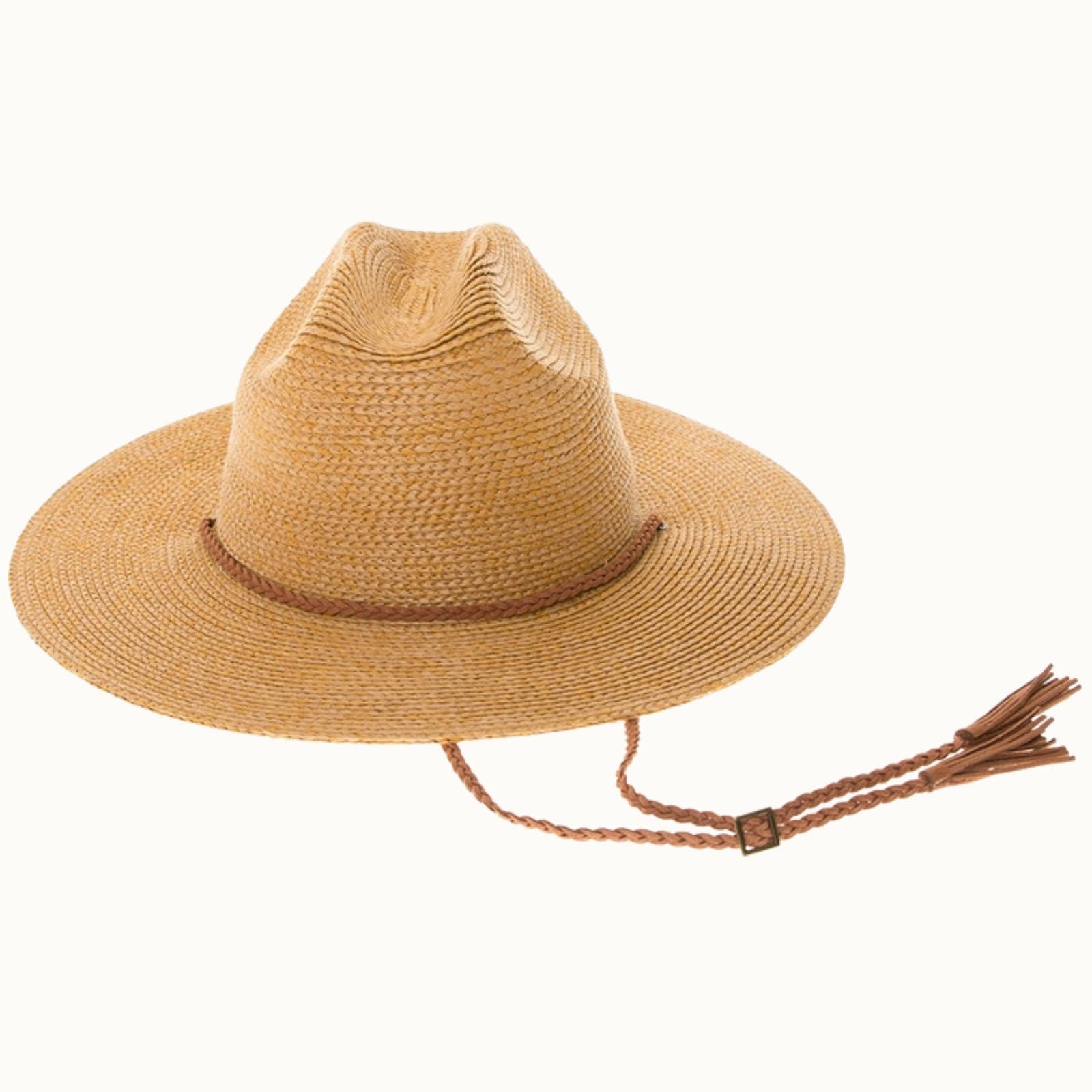 Straw Flat Brim Western Cowboy Hat
