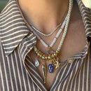 Blue Sealife Multi Charm Cord Necklace