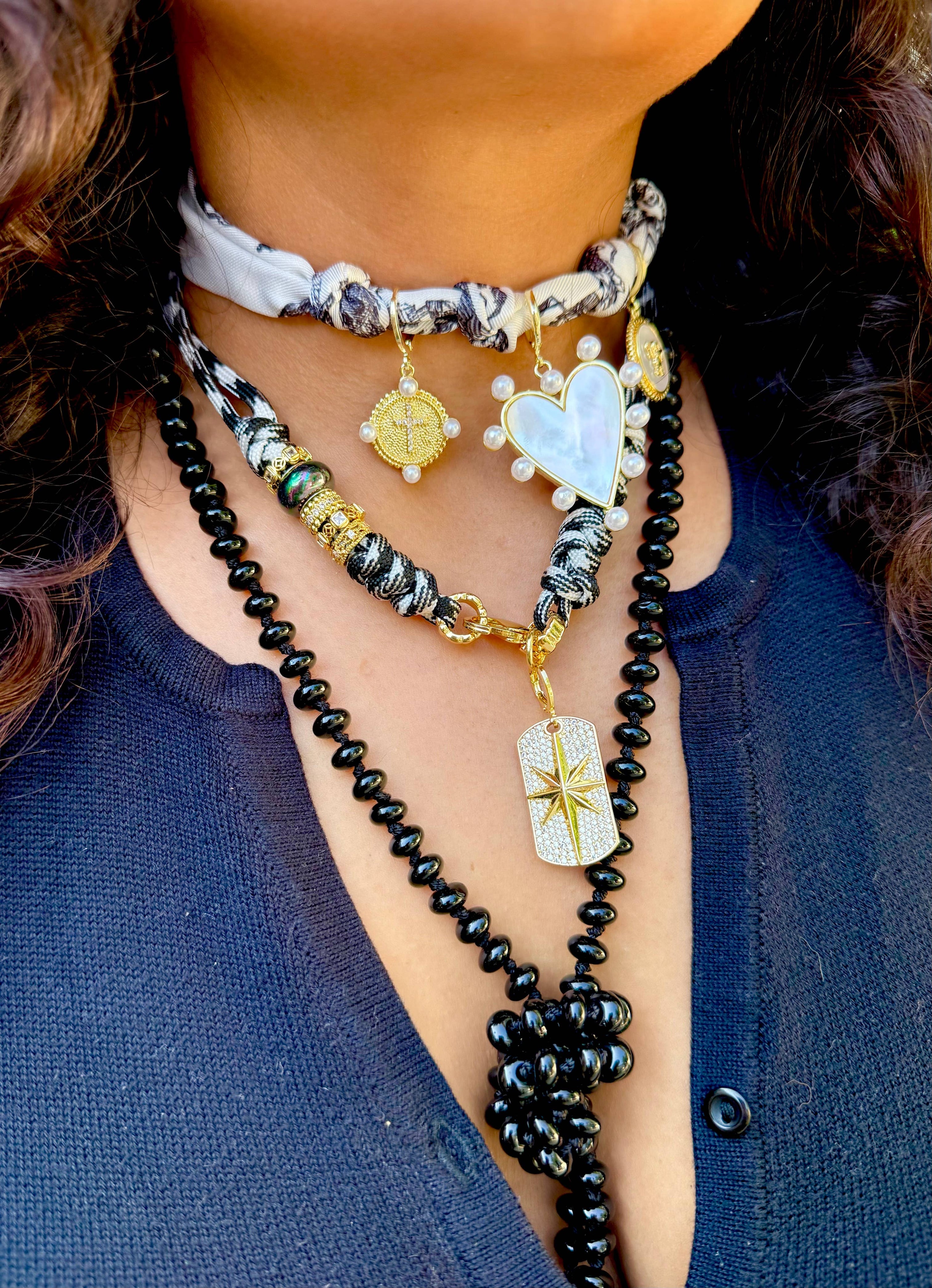 Johnny Black Rope Necklace 