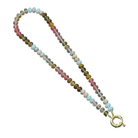 Mixed Gemstone Charm Necklace