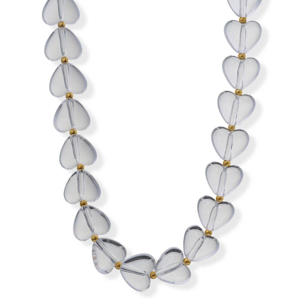 Emberly Heart Beaded Necklace