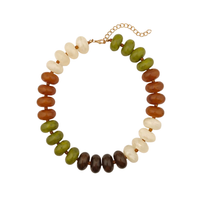 Bentley Chunky Beaded Necklace in Multi
