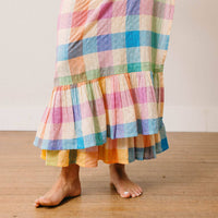 Rainbow Plaid Vienna Sarong