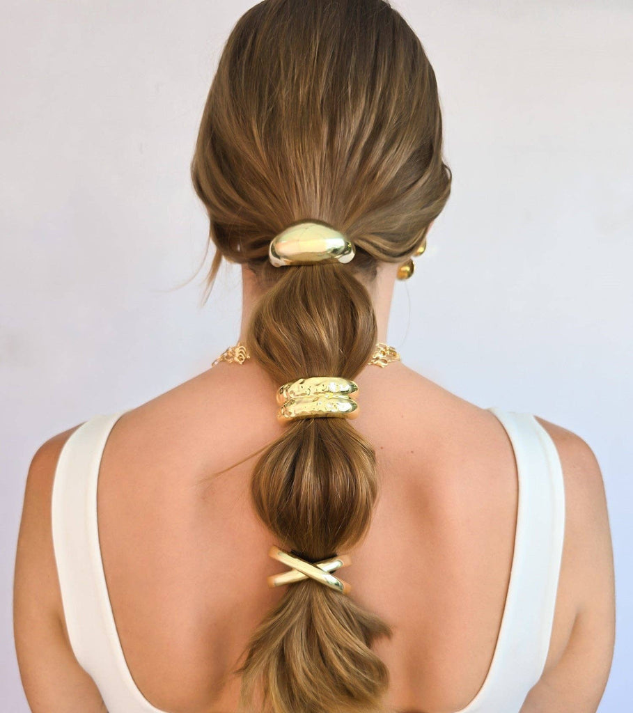 Statement Hair Tie Cuff Set