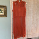 Sleeveless Knit Cover Up in Burnt Orange