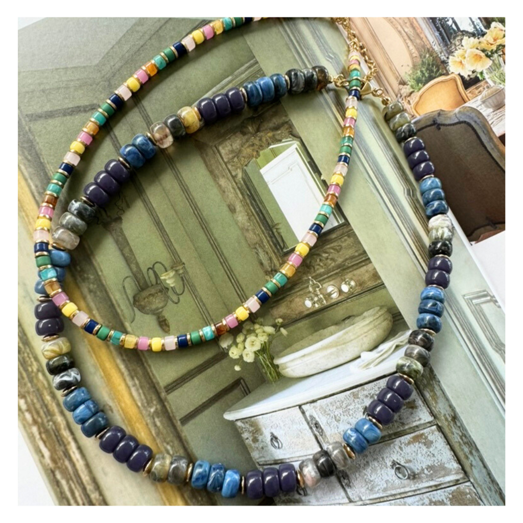 Multi Color Beaded Necklace - More colors!