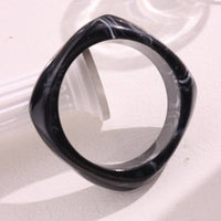 Multicolor Irregular Square Acrylic Bracelets