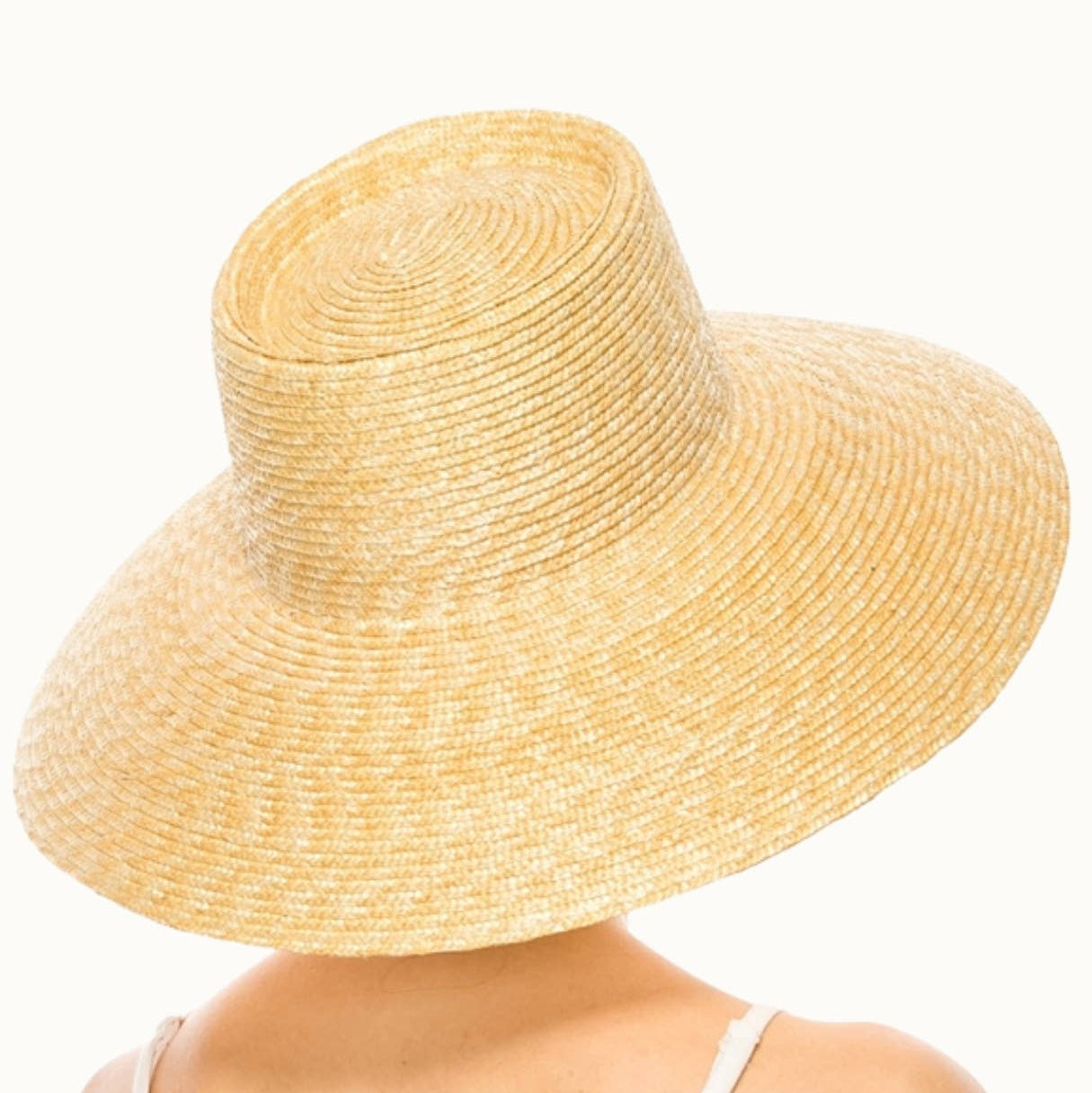 Lampshade Straw Sun Hat, Adjustable, UPF 50+