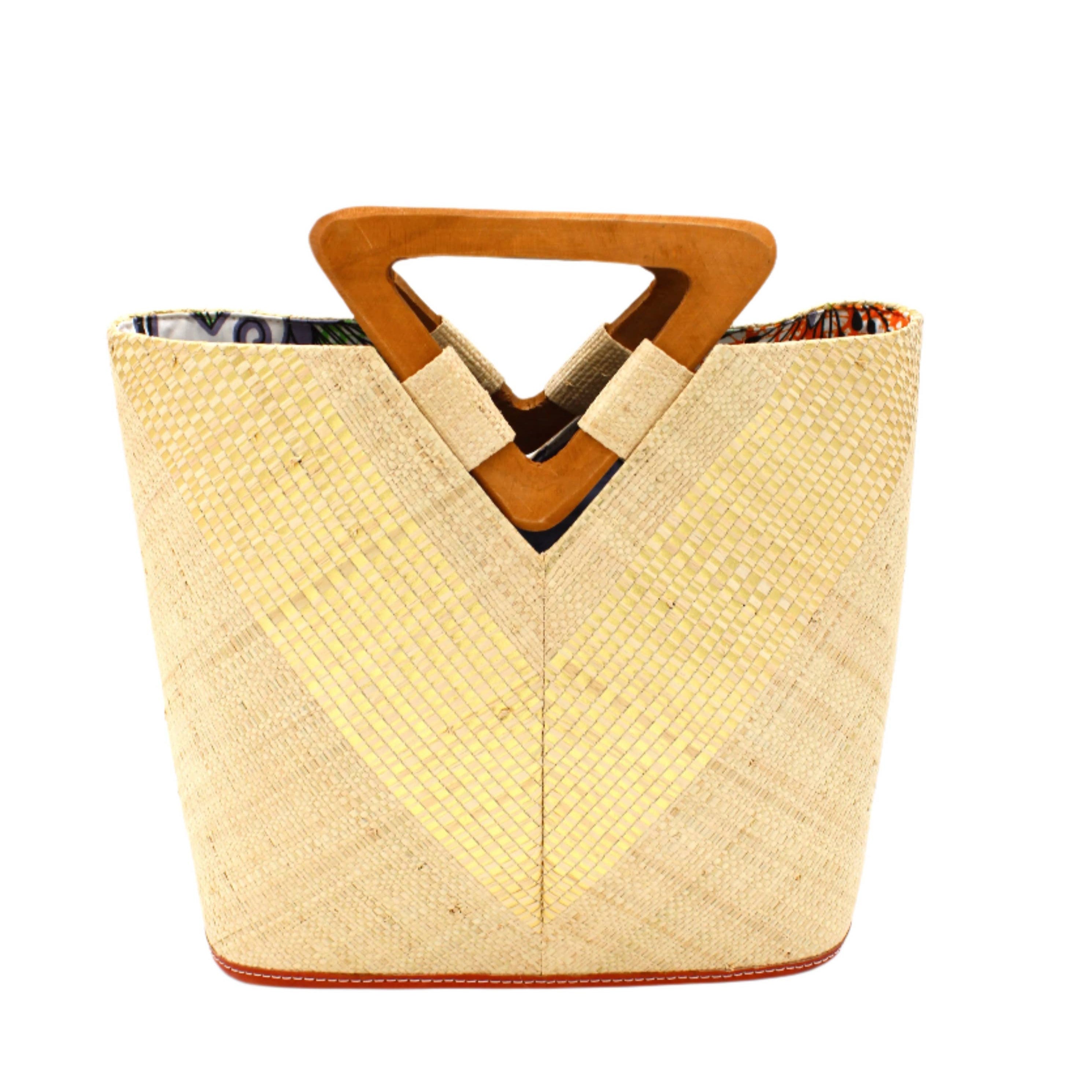 Zuki Wynwood Straw Handbag with Metallic Detailing