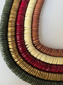 Handmade Coconut Disk Bead Necklace