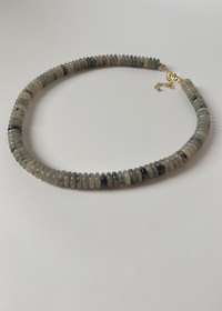 Wide Disk Marble Bead Necklace (*MORE colors!)