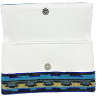 IRIS GEOMETRIC CRYSTAL BEADED CLUTCH