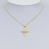 North Star Opal Center Charm Pendant- White