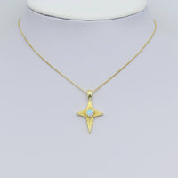 North Star Opal Center Charm Pendant- White