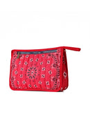 Bandana Print Pouch - Red