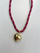 Crimson Paracord with Heart Charm