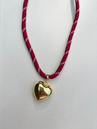 Crimson Paracord with Heart Charm