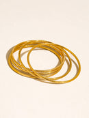 Gold Thin Bangle Set