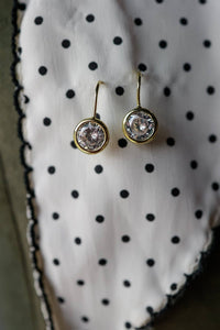 Everglow Gold Crystal Drop Earrings