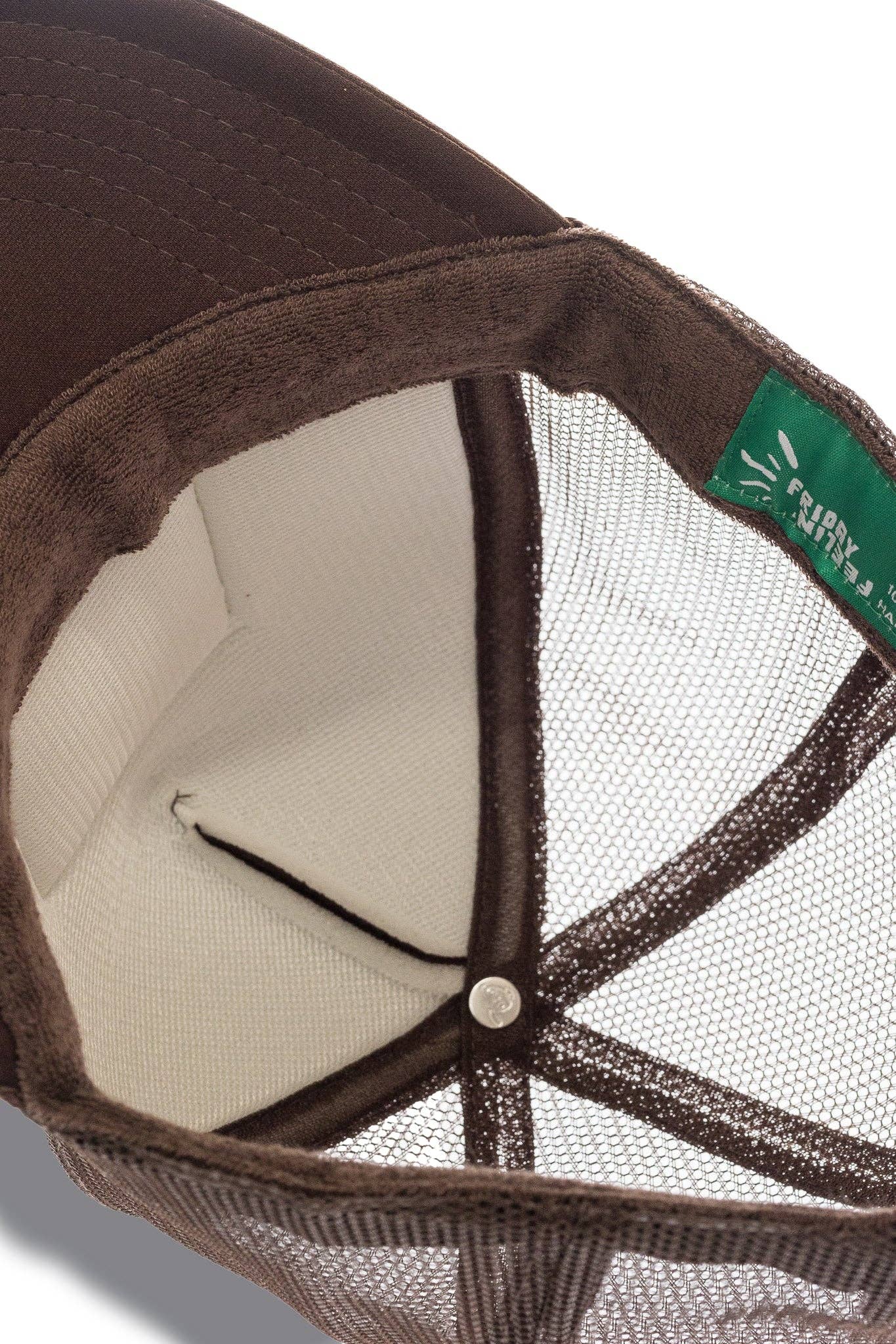 Rays Of Happy Trucker Hat Brown