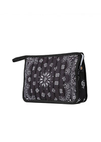 Bandana Print Pouch - Beau Black