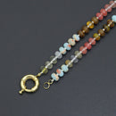 Mixed Gemstone Charm Necklace