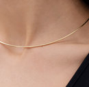  Neck Wire  Minimalist - Choker - Stainless Steel 14K Gold 