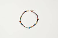Lucky Stars Mixed Gemstone Star Necklace